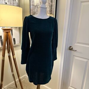 Chenault Teal Long Sleeve Dress